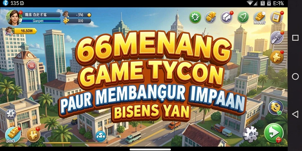 Menampilkan gameplay seru di 66MENANG yang penuh strategi Tycoon.