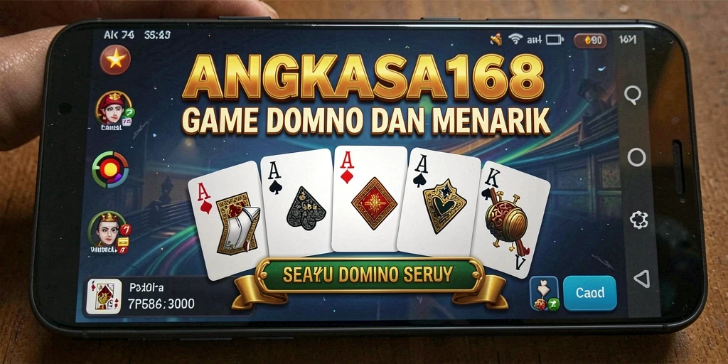 Screenshot gameplay Domino yang memukau dari ANGKASA168.