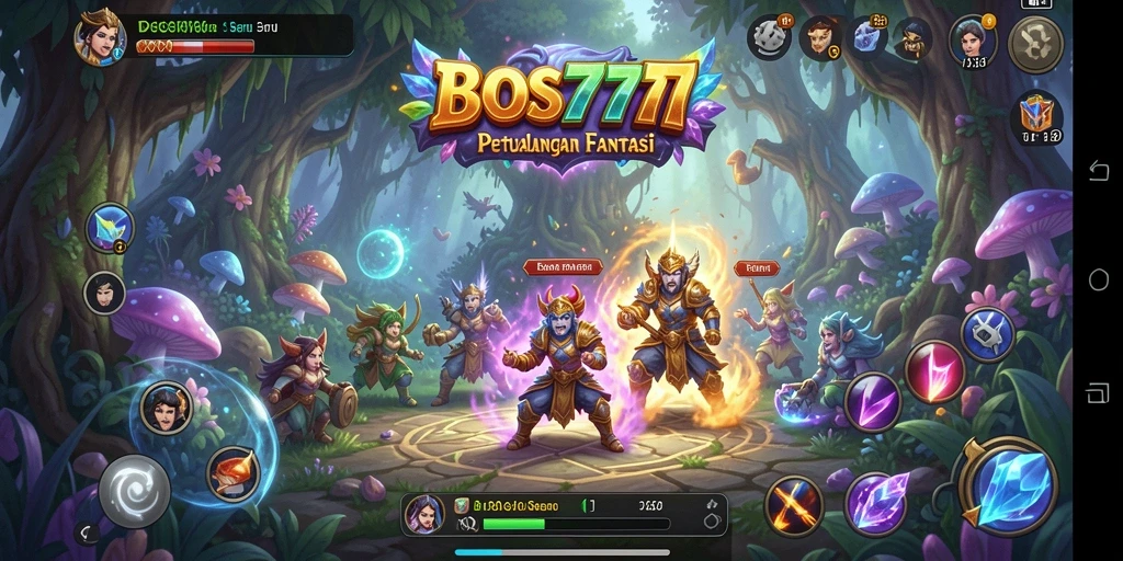 Tampilan gameplay seru BOS777 di dunia bertema petualangan.
