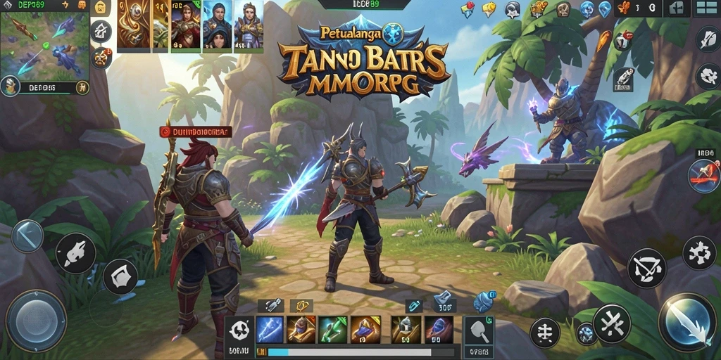 Gameplay seru DEPO89 dengan pertarungan penuh aksi di dunia MMORPG.