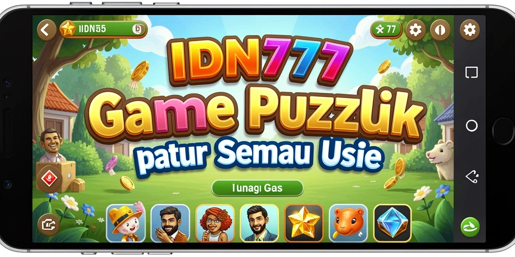 Tampilan gameplay seru dari IDN777 yang menampilkan berbagai tantangan Puzzle.
