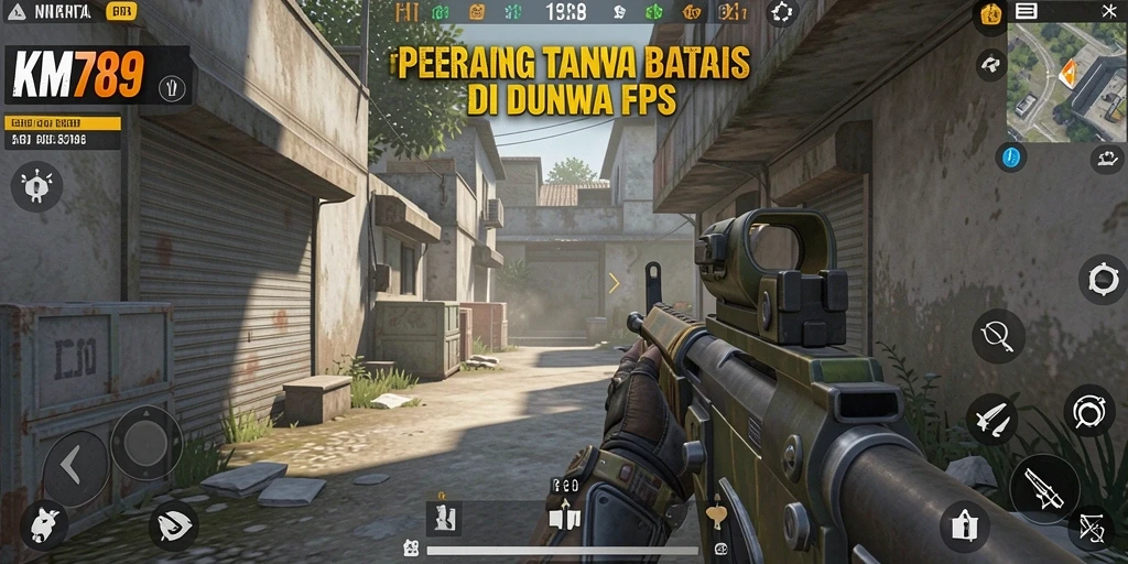 Tampilan menarik dari permainan tembak-menembak di KM789.