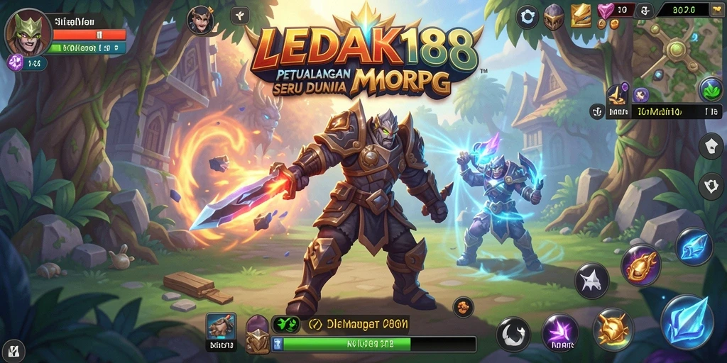 Gameplay LEDAK188 yang seru dan penuh petualangan dalam dunia MMORPG.