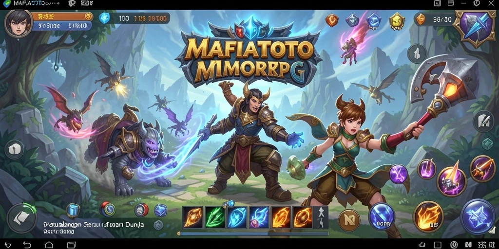 Tampilan gameplay epik dalam dunia MAFIATOTO.
