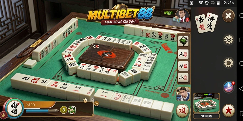 Tampilan menarik dari gameplay Mahjong di MULTIBET88.