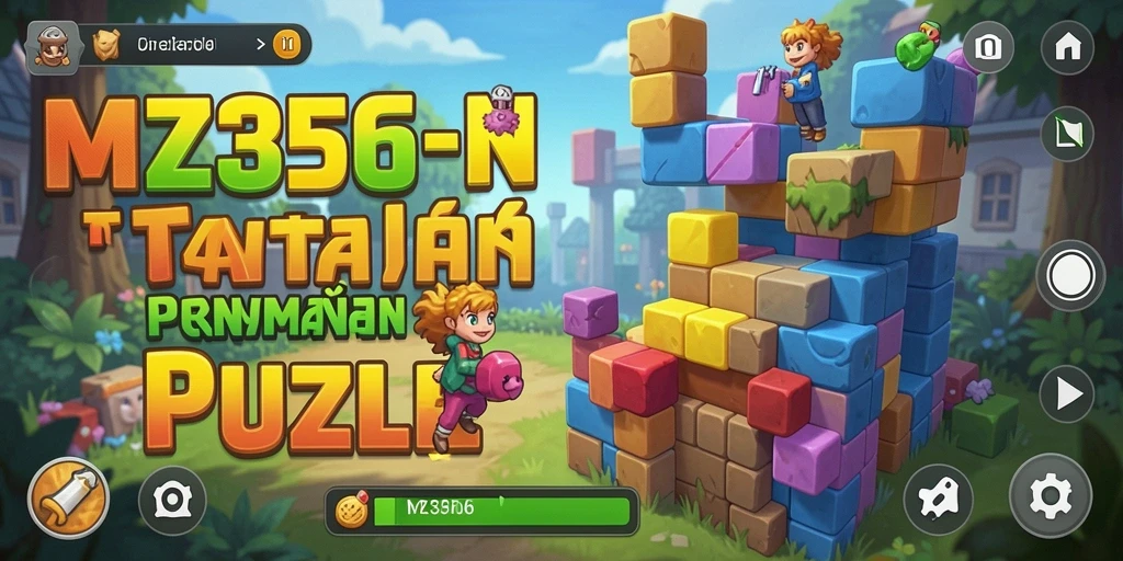 Tampilan gameplay MZ356 yang memukau dengan puzzle menantang.