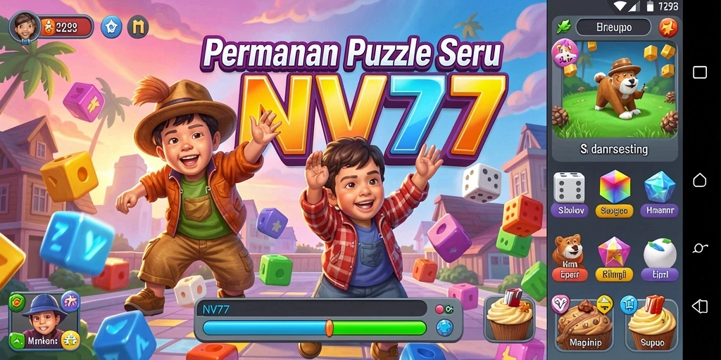 Screenshot gameplay NV77 menampilkan tantangan puzzle yang mengasyikkan.