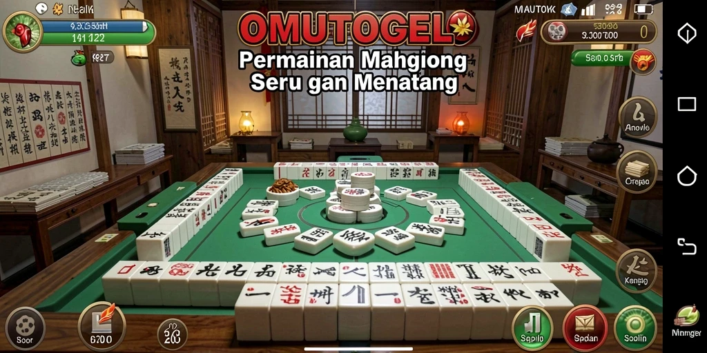 Gameplay menarik OMUTOGEL dalam aksi Mahjong.
