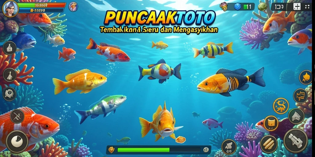 Gameplay seru Tembak Ikan di PUNCAKTOTO.