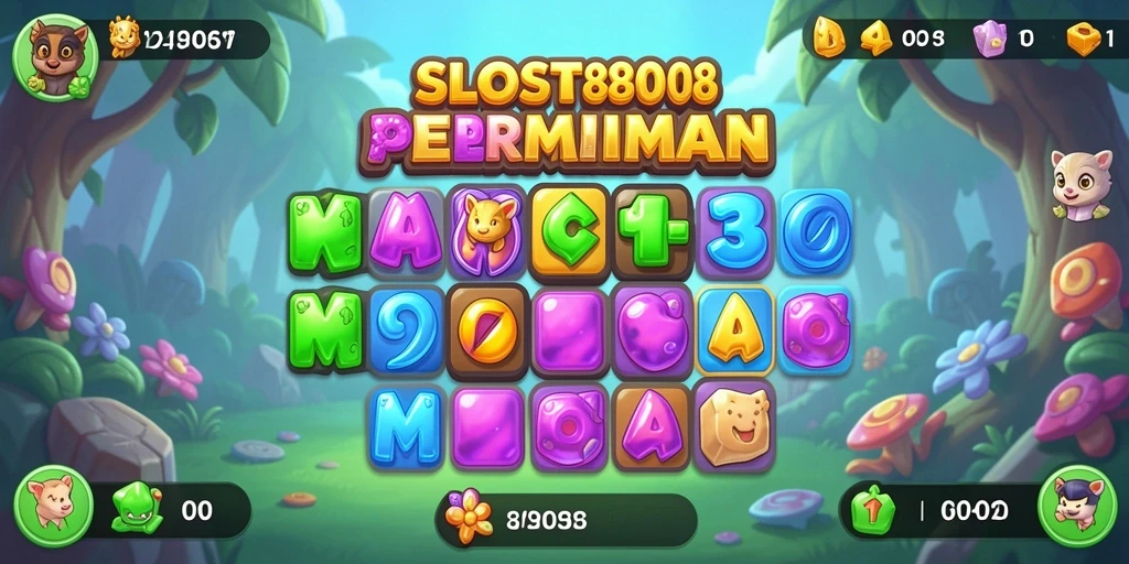 Gameplay Match-3 seru dan menantang di SLOST8808.