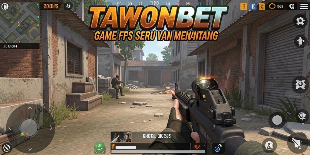 Tangkapan layar TAWONBET menampilkan aksi seru dalam pertempuran FPS.