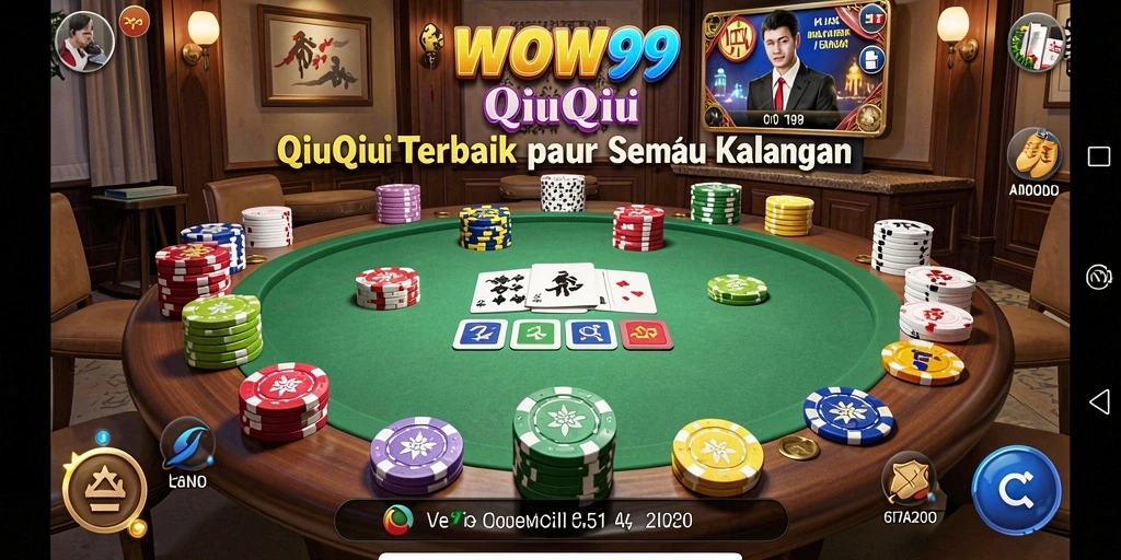 Skrinsot gameplay WOW99 menampilkan keseruan bermain QiuQiu.