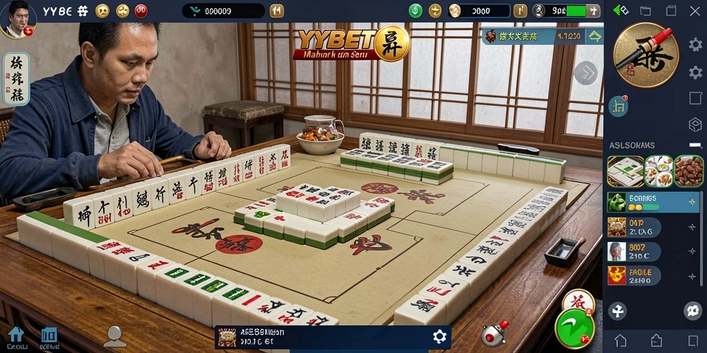 Screenshot utama YYBET menampilkan gameplay Mahjong yang menarik dan interaktif.